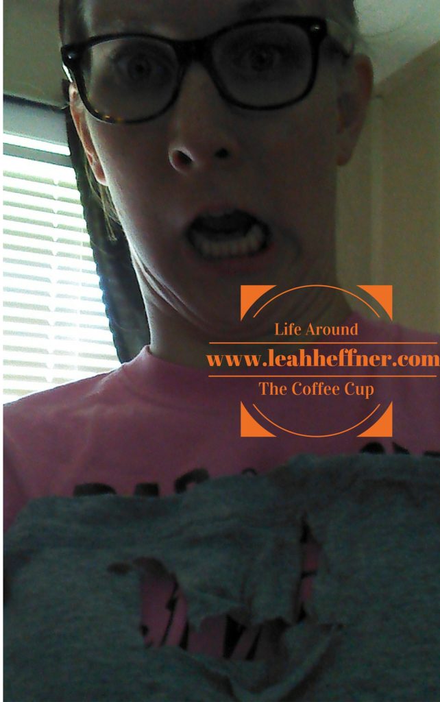 Life Around the Coffee Cup - www.leahheffner.com Does stuff come out of other's people laundry looking like this? My son put this over his head. 