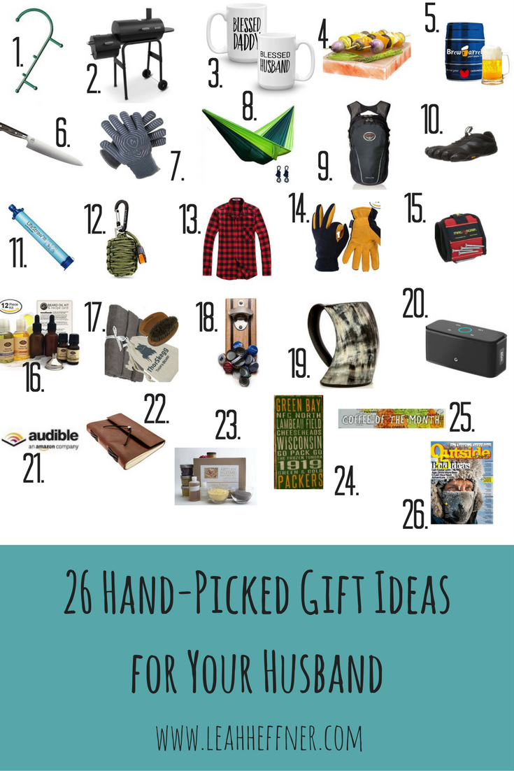 26 Hand-Picked Gift Ideas for Your Husband - Life Around the Coffee Cup - www.leahheffner.com